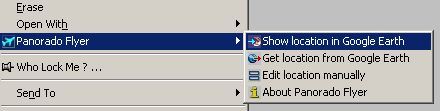 Panorado Flyer Explorer context menu (10k)