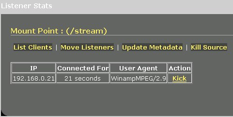 Icecast administration (20 KB)